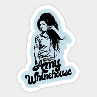 Amy Whinehouse Style Classic Sticker